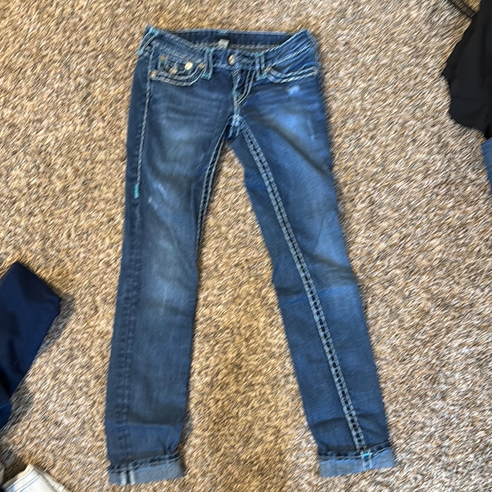 True religion skinny twisted hem